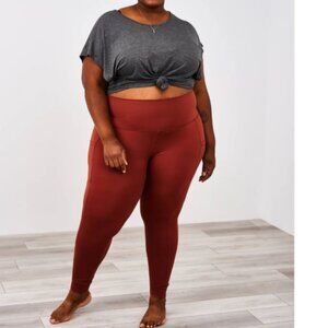 NWT Latched Mama High Waisted Leggings w/ Side Pocket in Copper